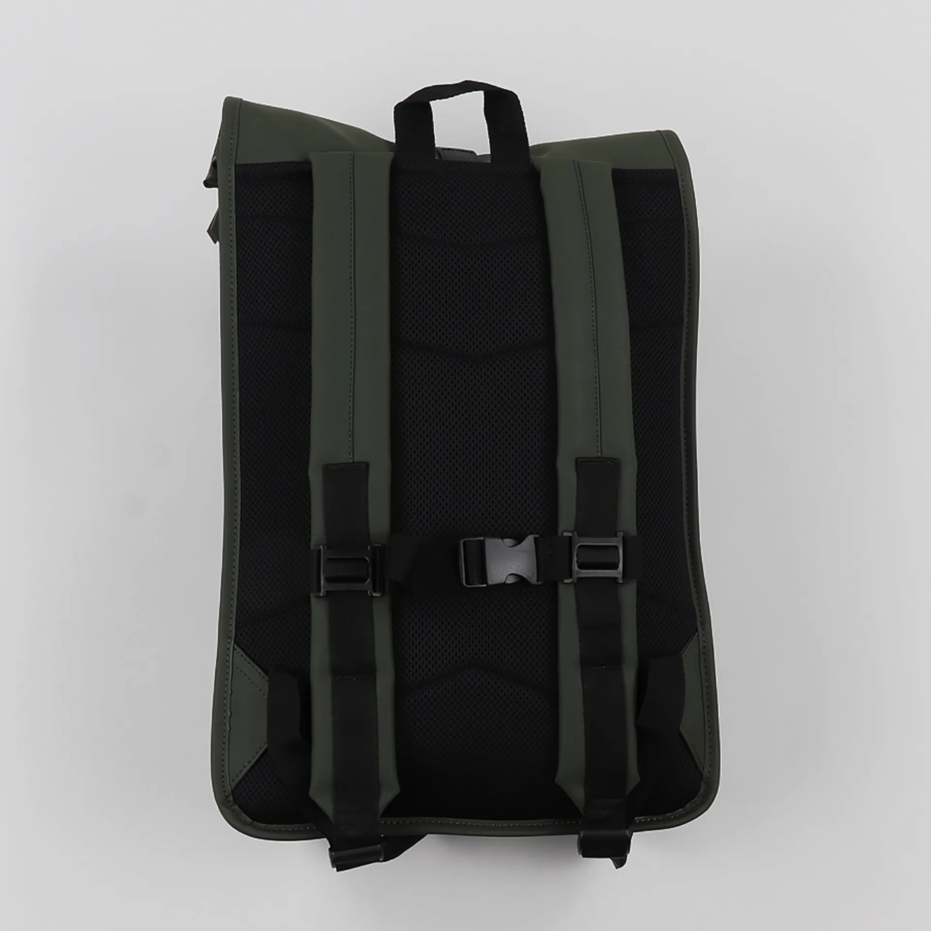 Rains Waterproof Rolltop Backpack Rucksack Poly Bag Green