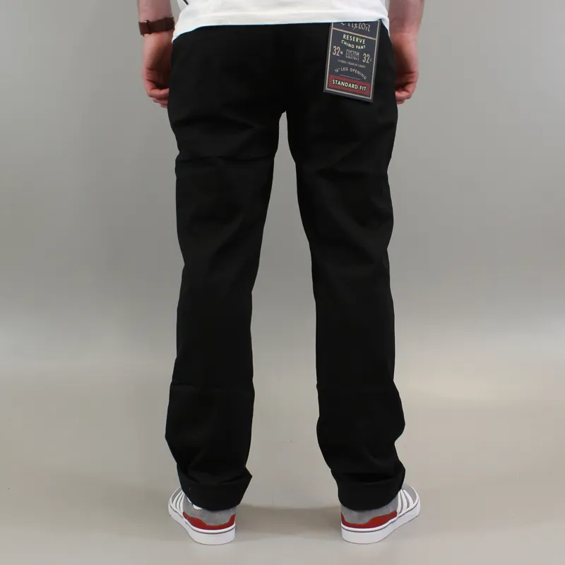 BRIXTON RESERVE CHINO PANT (BLACK) 28” Brixton - Reserve Standard Fit Men's Chino Pants, Black