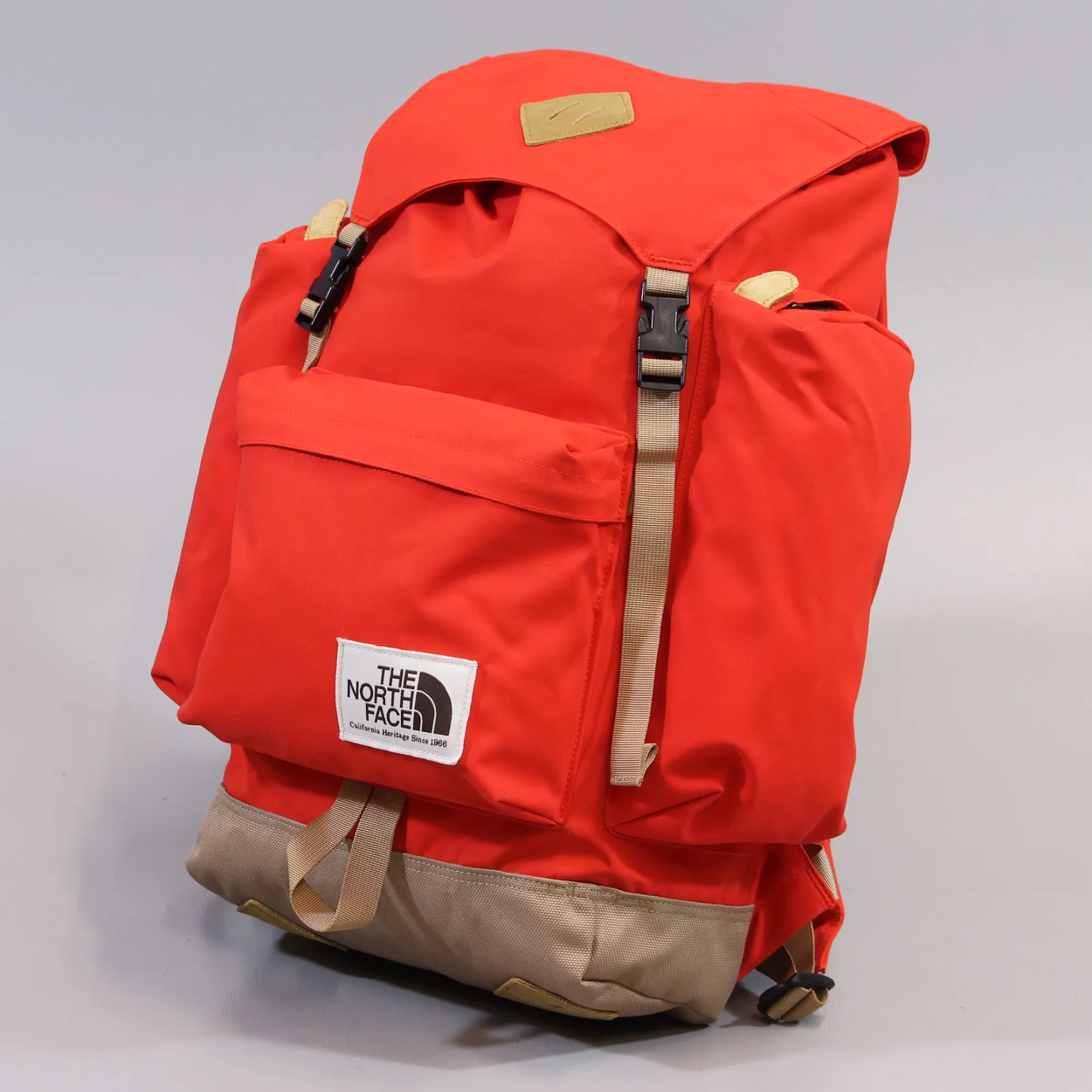 The North Face Heritage Rucksack Fiery Red Moab Khaki