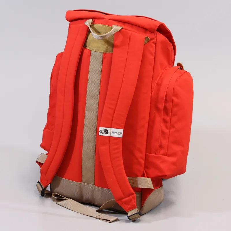 The North Face Heritage Rucksack Fiery Red Moab Khaki-1