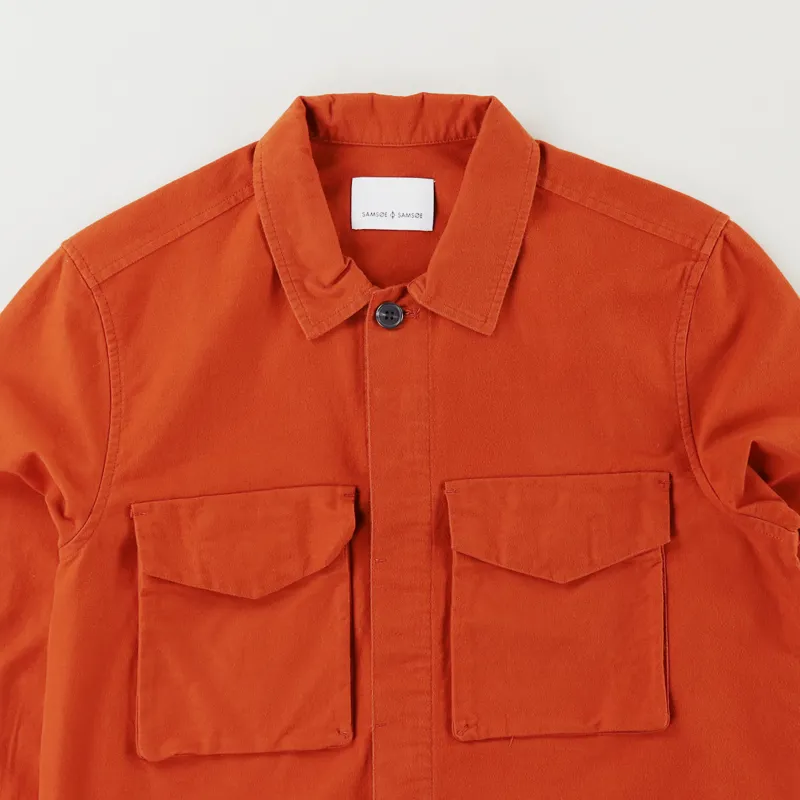 Samsøe And Samsøe Ruffo JK Shirt Umber-2