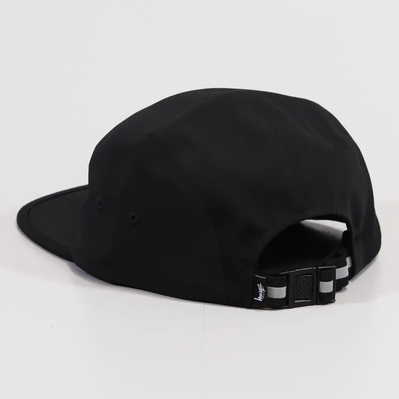 Stussy Runner Mens Camp Cap Black Reflective Skateboarding Surf