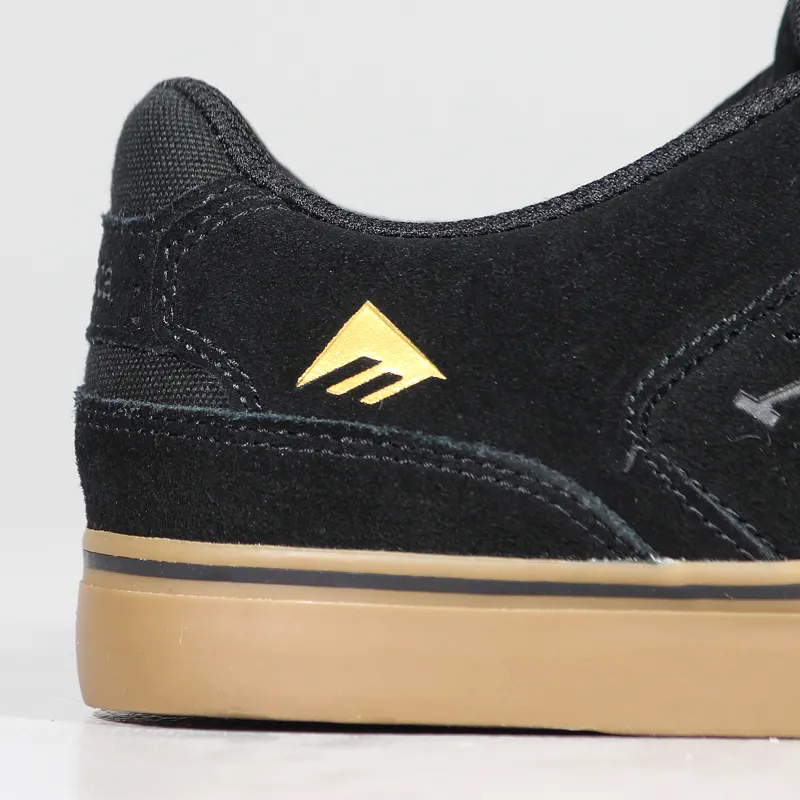 Emerica Reynolds Low Vulc Shoes Black Gum-1