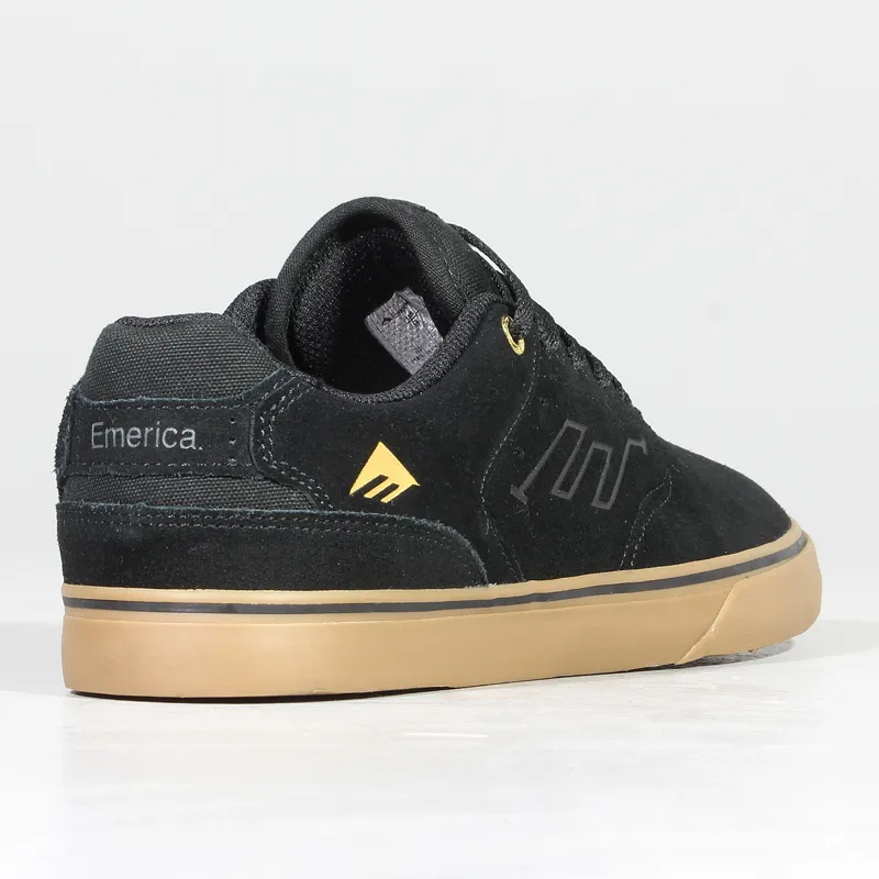 Emerica Reynolds Low Vulc Shoes Black Gum-5