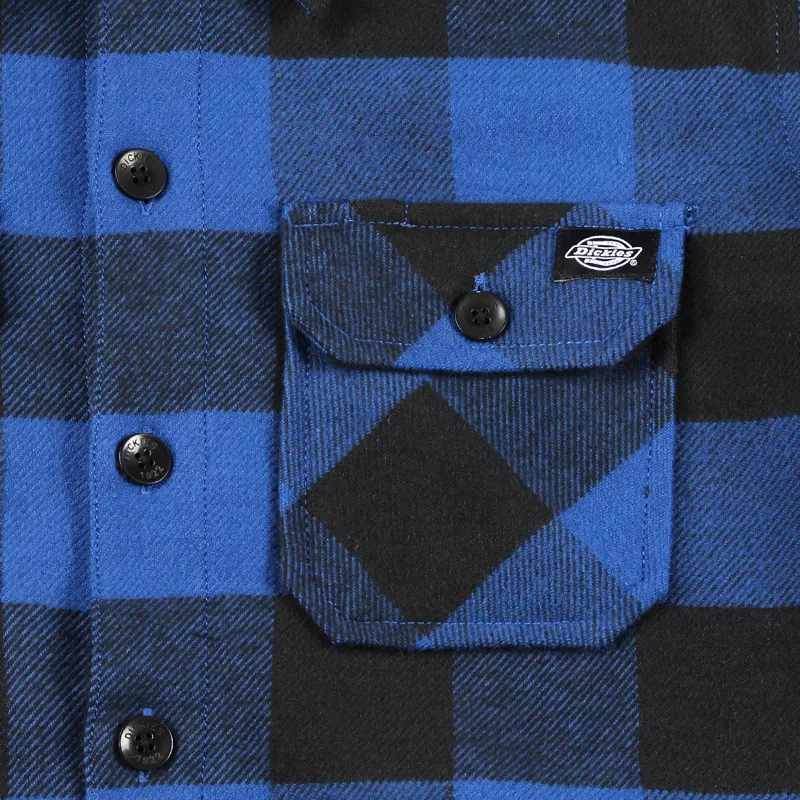 Dickies Sacramento Long Sleeve Shirt Blue-1