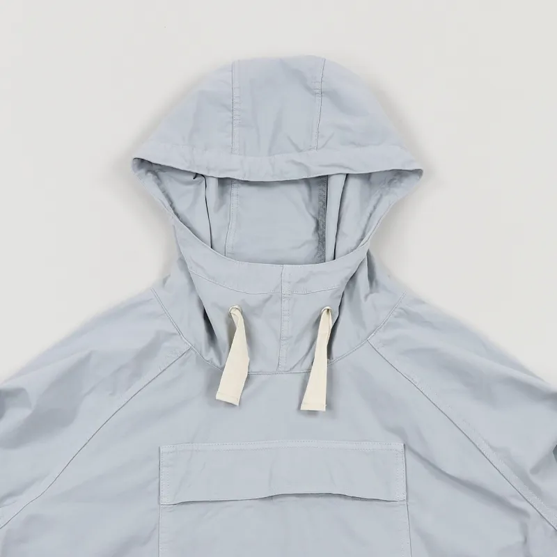 Albam Mens British Cotton Sailing Smock Jacket Quarry Blue