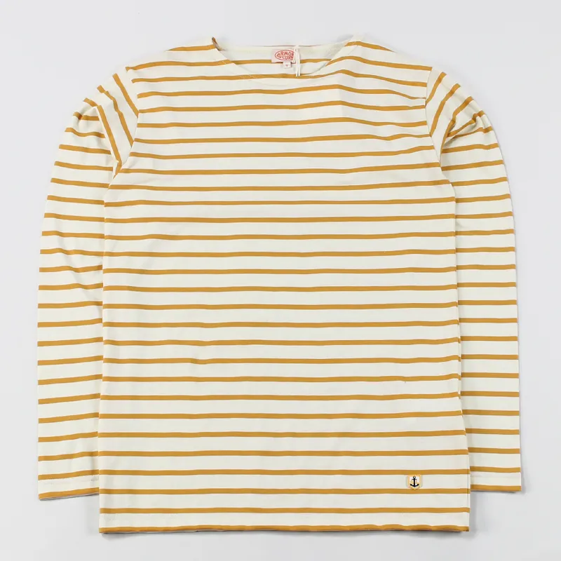 Armor Lux Sailor Mariniere Long Sleeve T Shirt Yellow