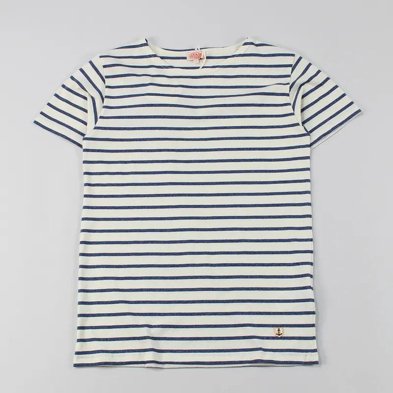 Armor Lux Sailor Mariniere T Shirt Natural Blue