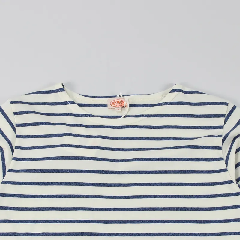 Armor Lux Sailor Mariniere T Shirt Natural Blue-1