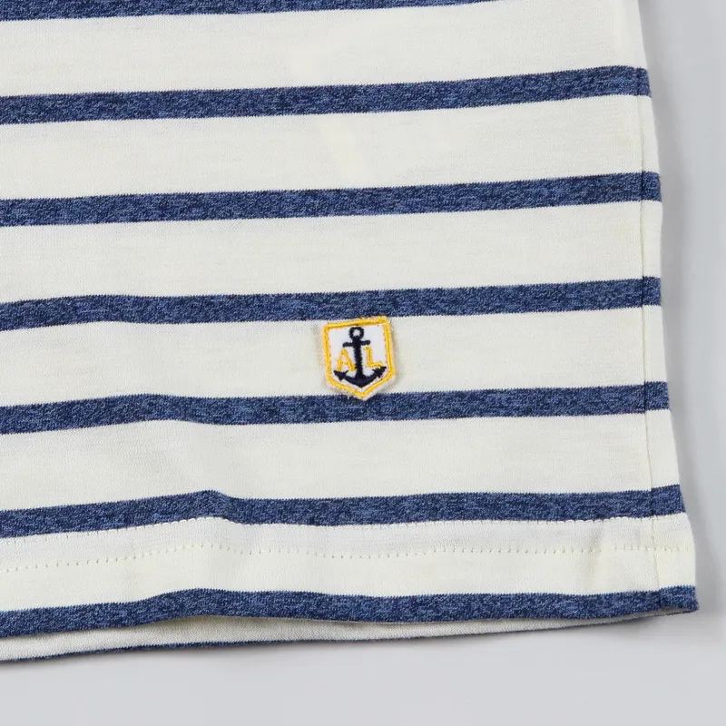 Armor Lux Sailor Mariniere T Shirt Natural Blue-2