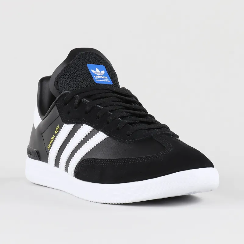Adidas Skateboarding Samba ADV Shoes Black White Blue-3