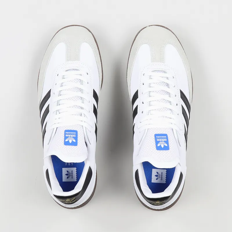 Adidas Skateboarding Samba ADV Shoes White Black Gum-6