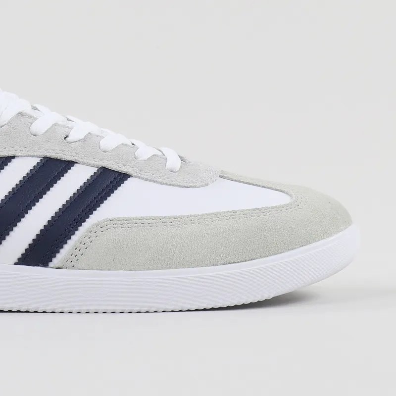 Adidas Skateboarding Samba ADV Shoes White Navy Gold-2