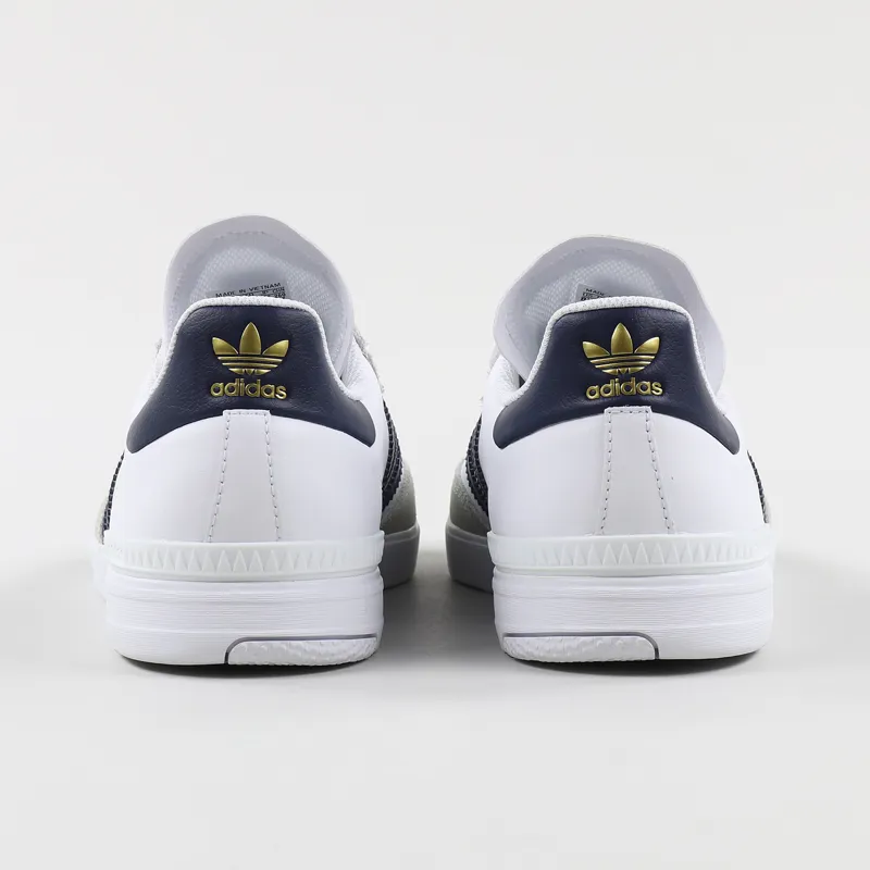 Adidas Skateboarding Samba ADV Shoes White Navy Gold-6