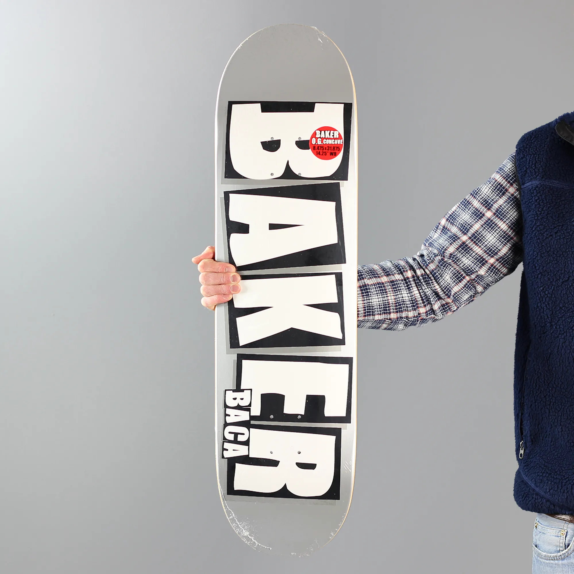 Baker Skateboard Complete Logo 8.475 OG Shape - Black/White - Manual