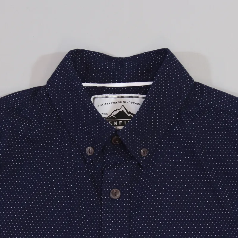 Penfield Samson Short Sleeve Shirt Navy Dot-1