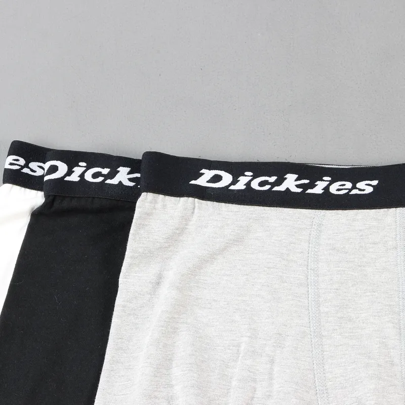 Dickies Mens San Diego 3 Pack Boxer Shorts Briefs Assorted Colour