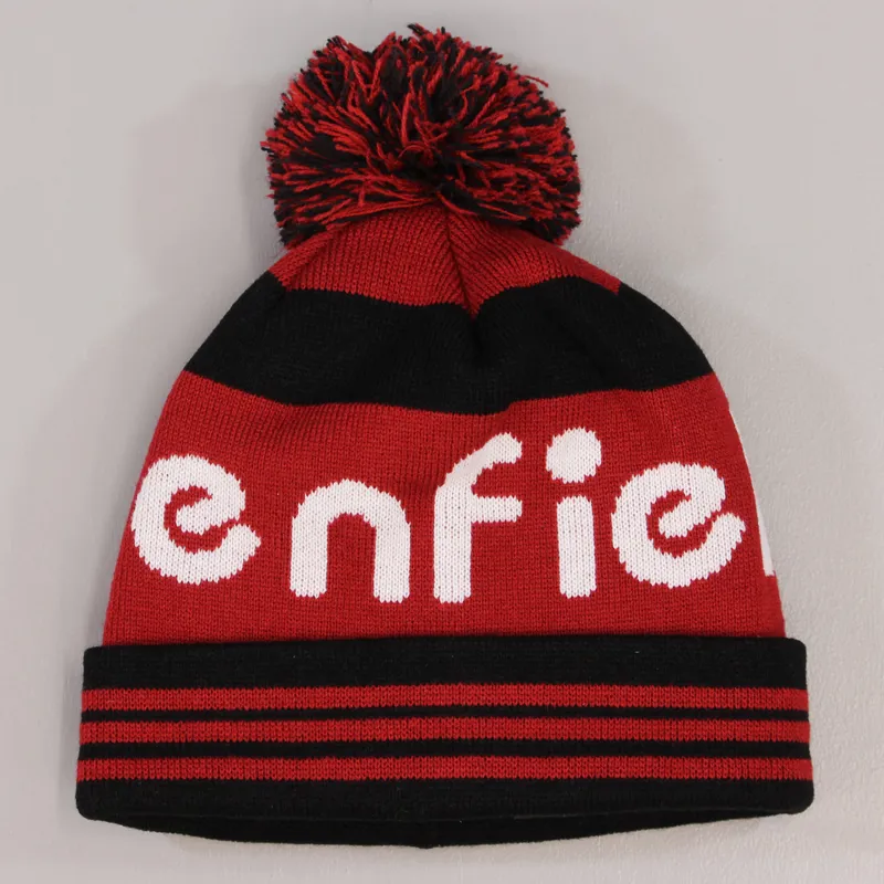 Penfield Sanford Logo Mens Beanie Red Black White Brand Design