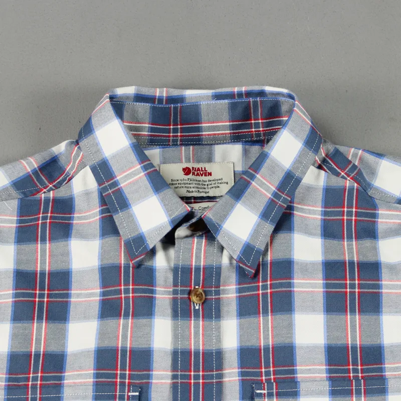 Fjallraven Sarek Long Sleeve Flannel Shirt Blue-1