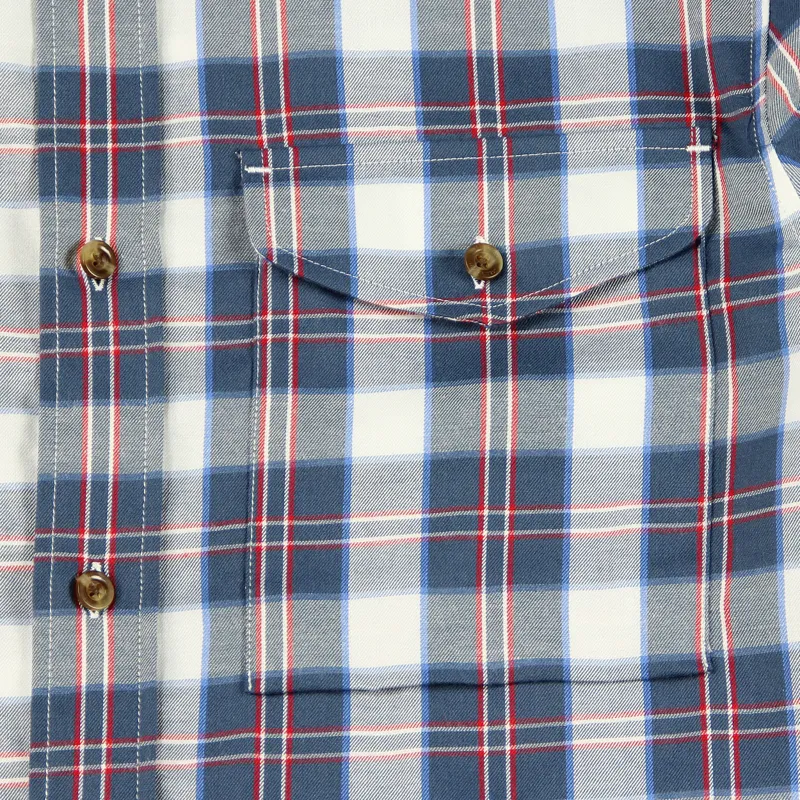 Fjallraven Sarek Long Sleeve Flannel Shirt Blue-2