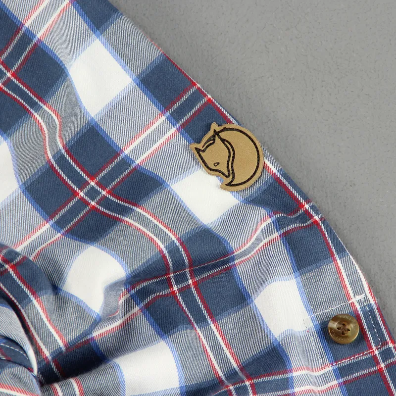 Fjallraven Sarek Long Sleeve Flannel Shirt Blue-3