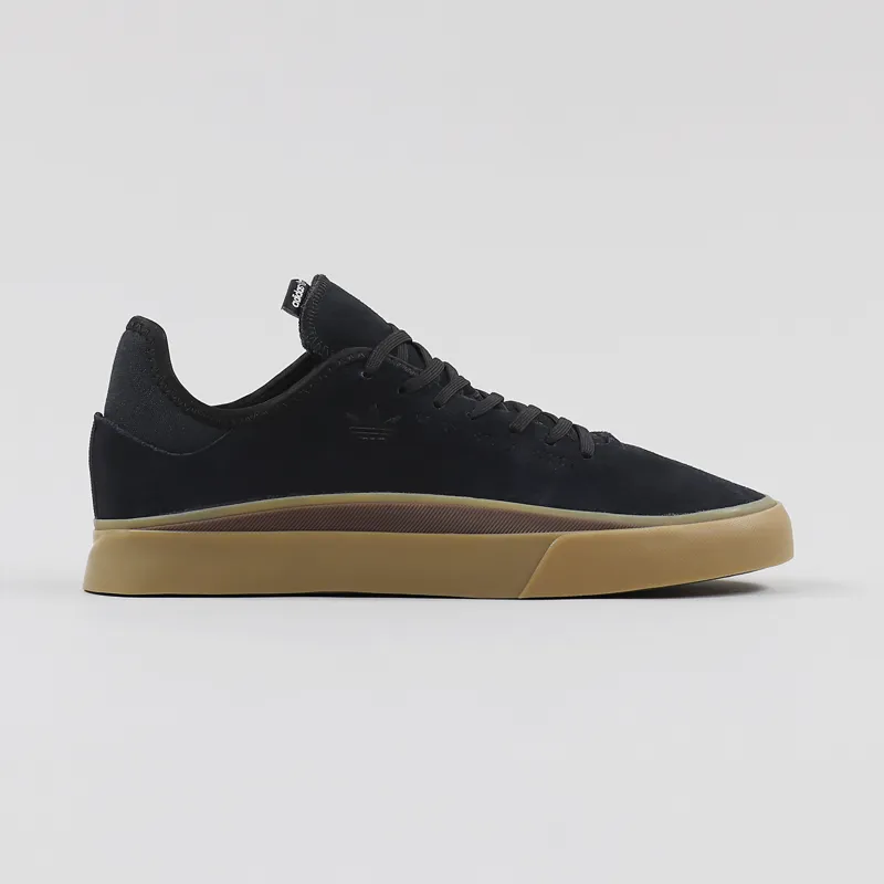 Adidas Skateboarding Mens Sabalo Suede Trainer Shoes Black Gum