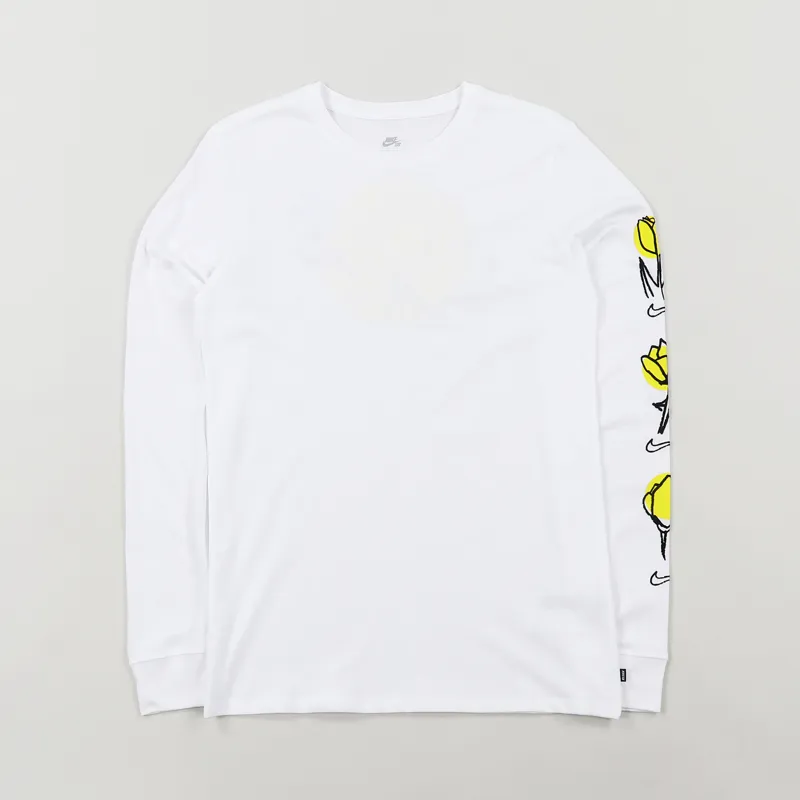 Nike SB Roses Long Sleeve T Shirt White-1