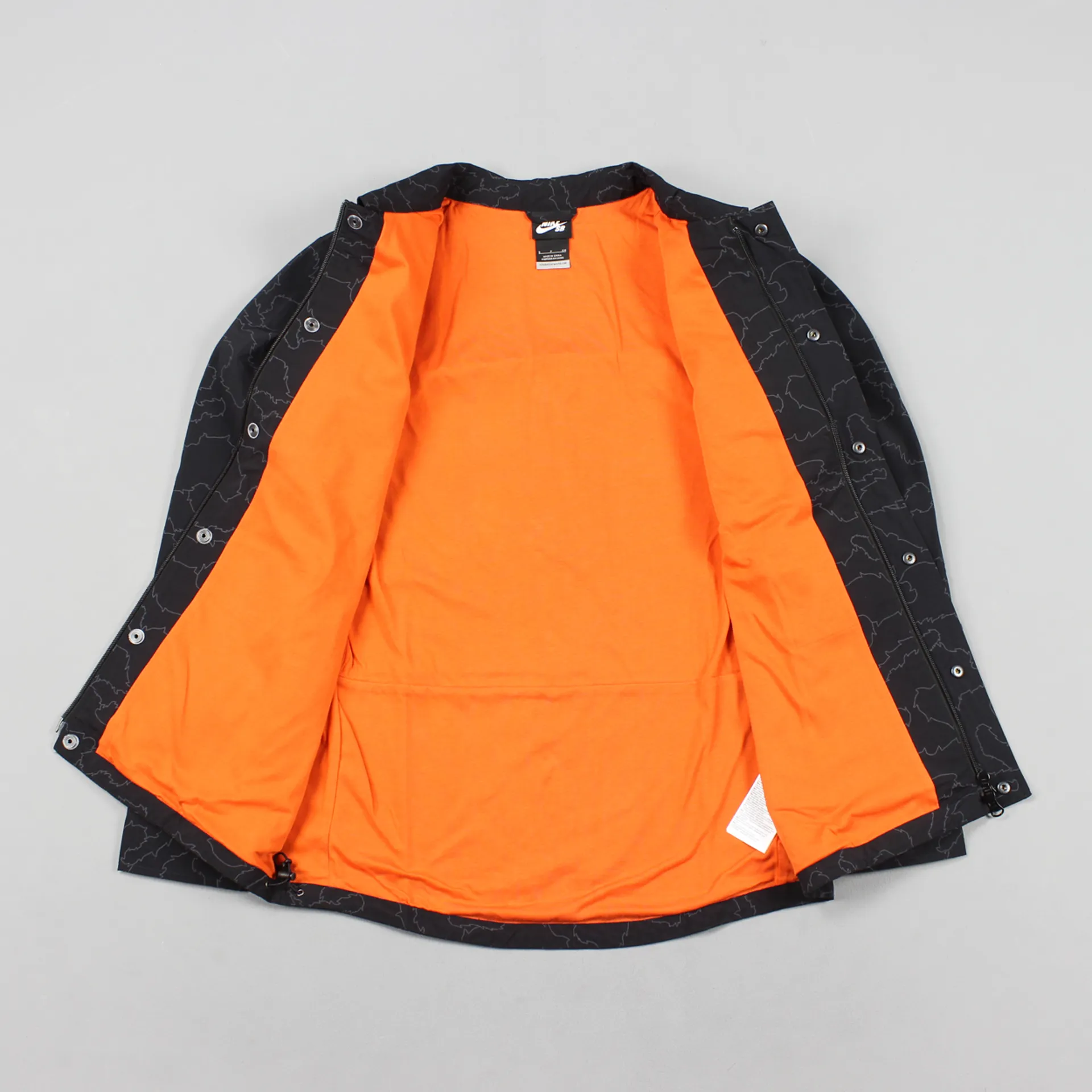 Nike SB x Poler Outdoor Stuff Mens Print Coach Jacket Black - Main Image