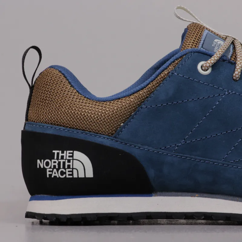 The North Face Mens Scend Leather Shoe Shark Blue Utility Brown-1