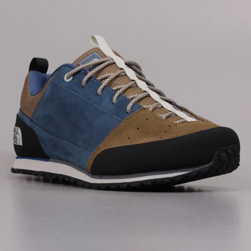 The North Face Mens Scend Leather Shoe Shark Blue Utility Brown-4