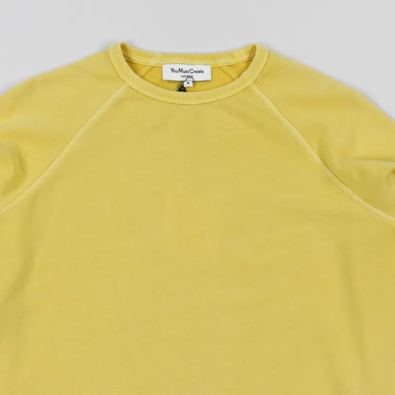 You Must Create Schrank Raglan Sweat Lemon-1