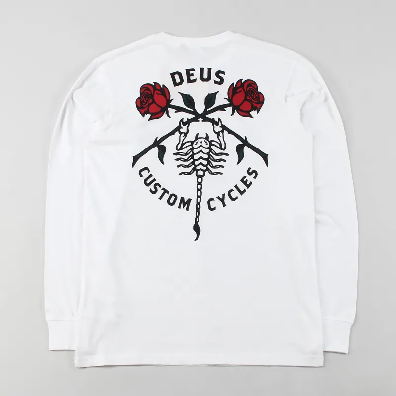 Deus Ex Machina Scorpio Long Sleeved T Shirt White