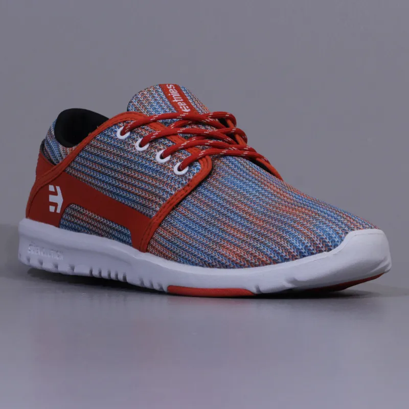 Etnies Scout Shoes Blue Orange White-4