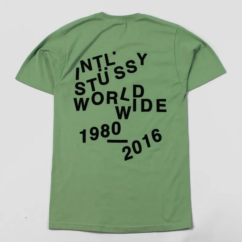 Stussy Scramble T Shirt Green
