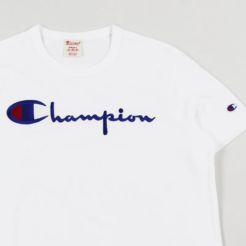 white champion tee
