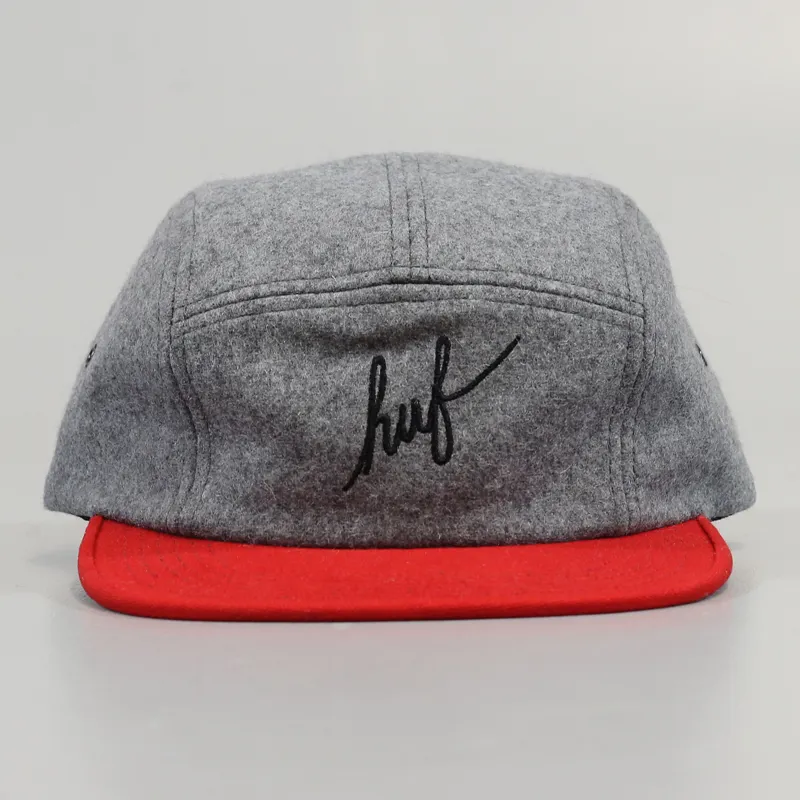 Huf Script Volley 5 Panel Cap Grey-1