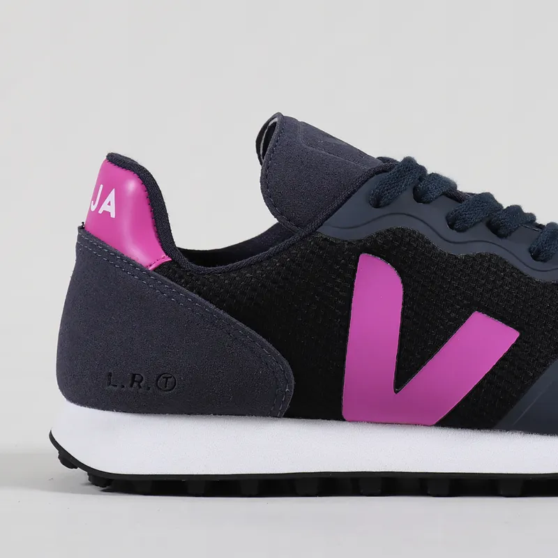 Veja Womens SDU RT B-Mesh Shoes Black Ultraviolet Nautico-2