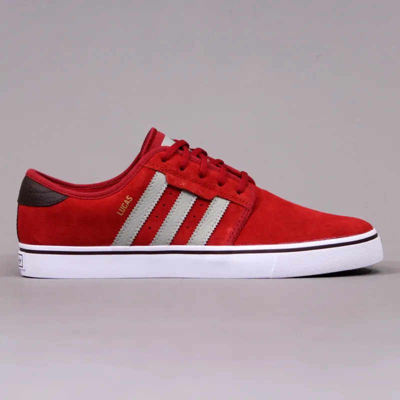 en términos de Desnatar encanto Adidas Seeley Pro Lucas Shoes - University Red and Sesame