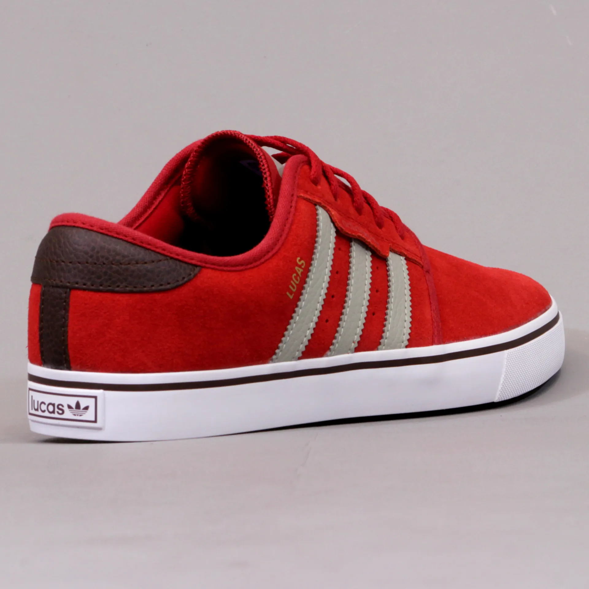 Adidas Seeley Pro Lucas Shoes University Red and Sesame