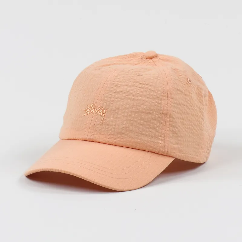 Stussy Seersucker Low Pro Cap Peach