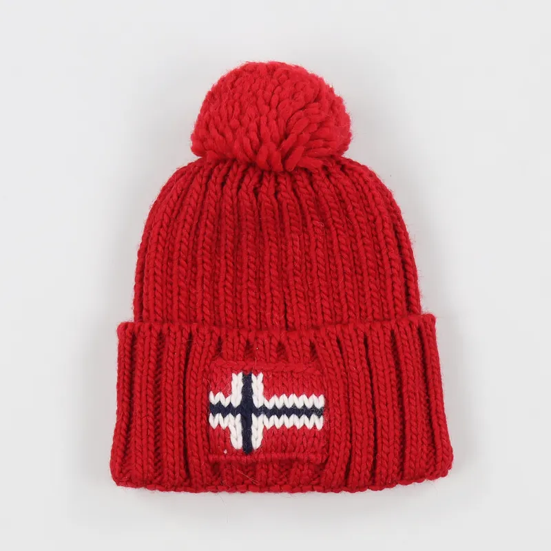 Napapijri Semiury Bobble Hat Sparkling Red