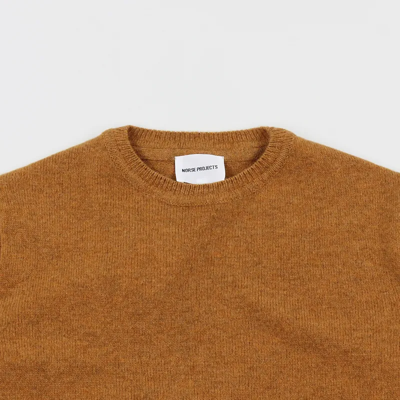 Norse Projects Sigfred Lambswool Sweater Mustard Yellow-1
