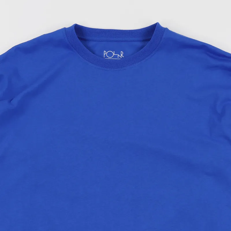 Polar Skate Co. Signature Long Sleeve T Shirt 80s Blue-1