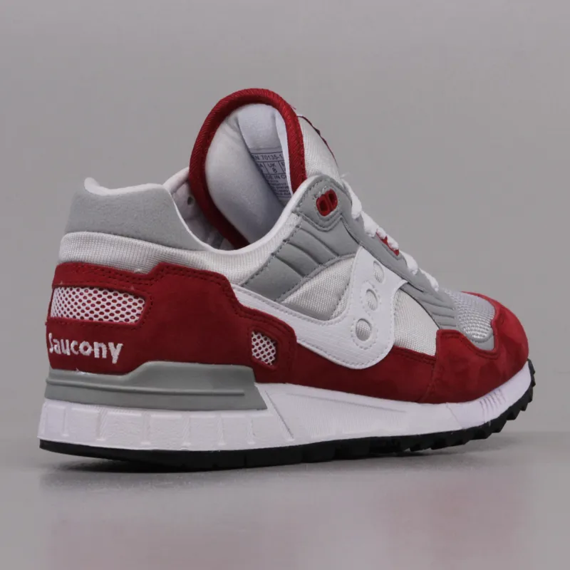 Saucony Shadow 5000 Shoes Grey Red-5