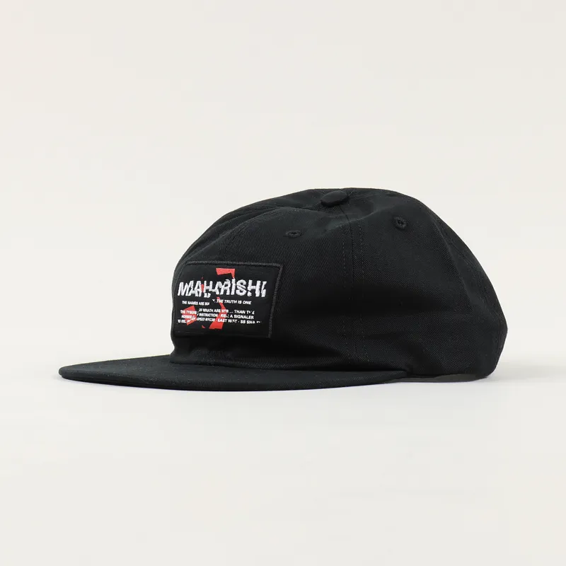 Maharishi Shattered Miltype 6 Panel Cap Black