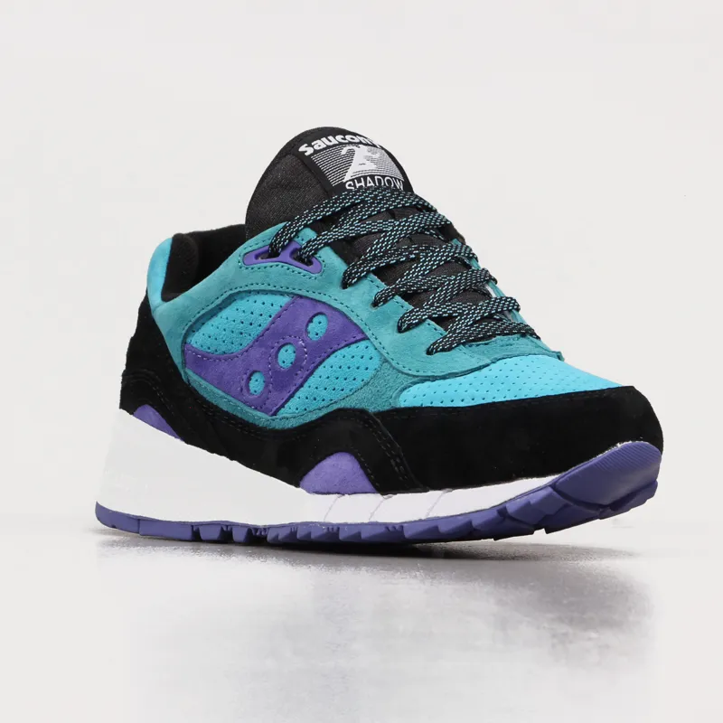 Saucony Shadow 6000 Shoes Black Green Bermuda-4