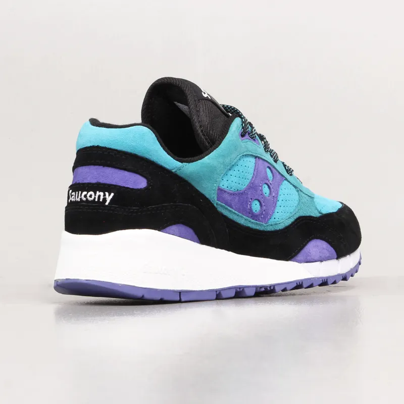 Saucony Shadow 6000 Shoes Black Green Bermuda-5