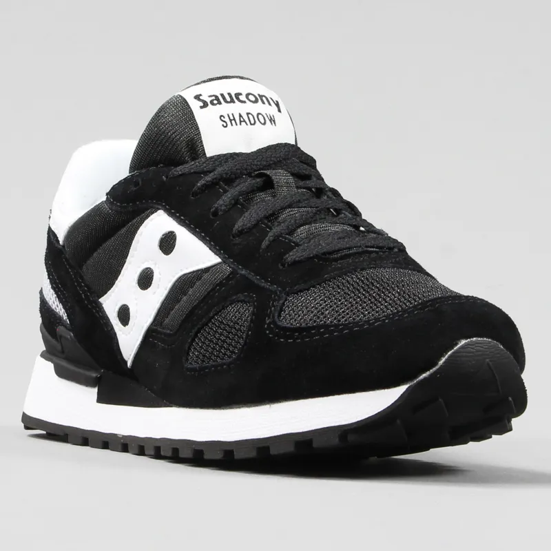 Saucony Shadow Orignal Mens Running Shoes Black White Trainers