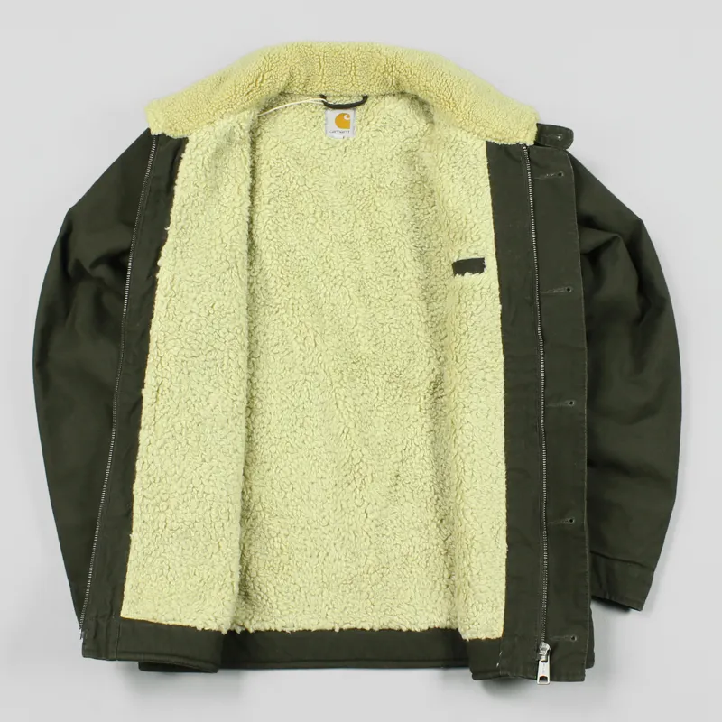 Carhartt Mens Sheffield Jacket Black Forest Green Military Coat