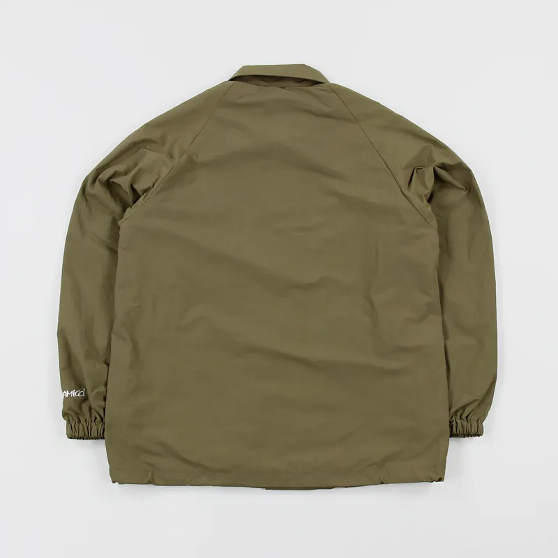 Gramicci Mens Lightweight Nylon Shell Coaches Jacket Tan Brown